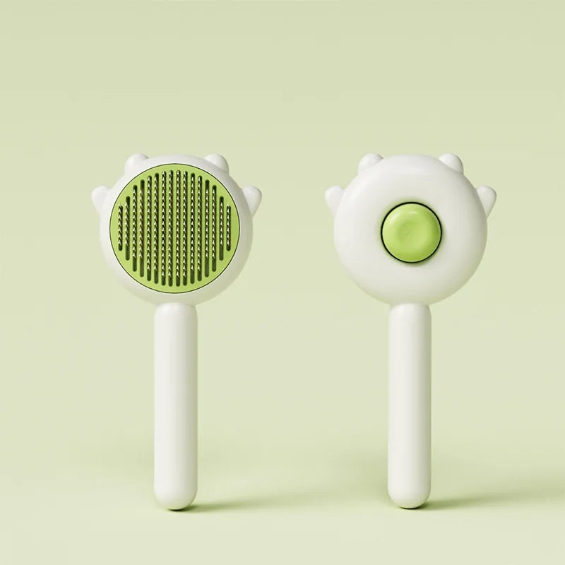 Shedwell self-cleaning brush — size and scale reference